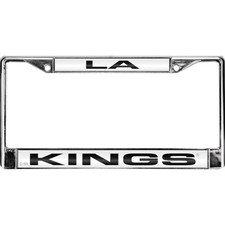 los angeles kings nhl ice hockey laser chrome license plate frame made in usa