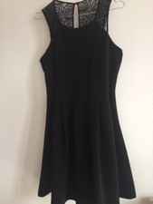 ABITO DONNA GUESS taglia S nero con pizzo davanti e dietro nero stretch