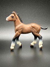2004 4" Clydesdale Colt by Safari Ltd 151405 Toy Horse Pony Brown/Black/White