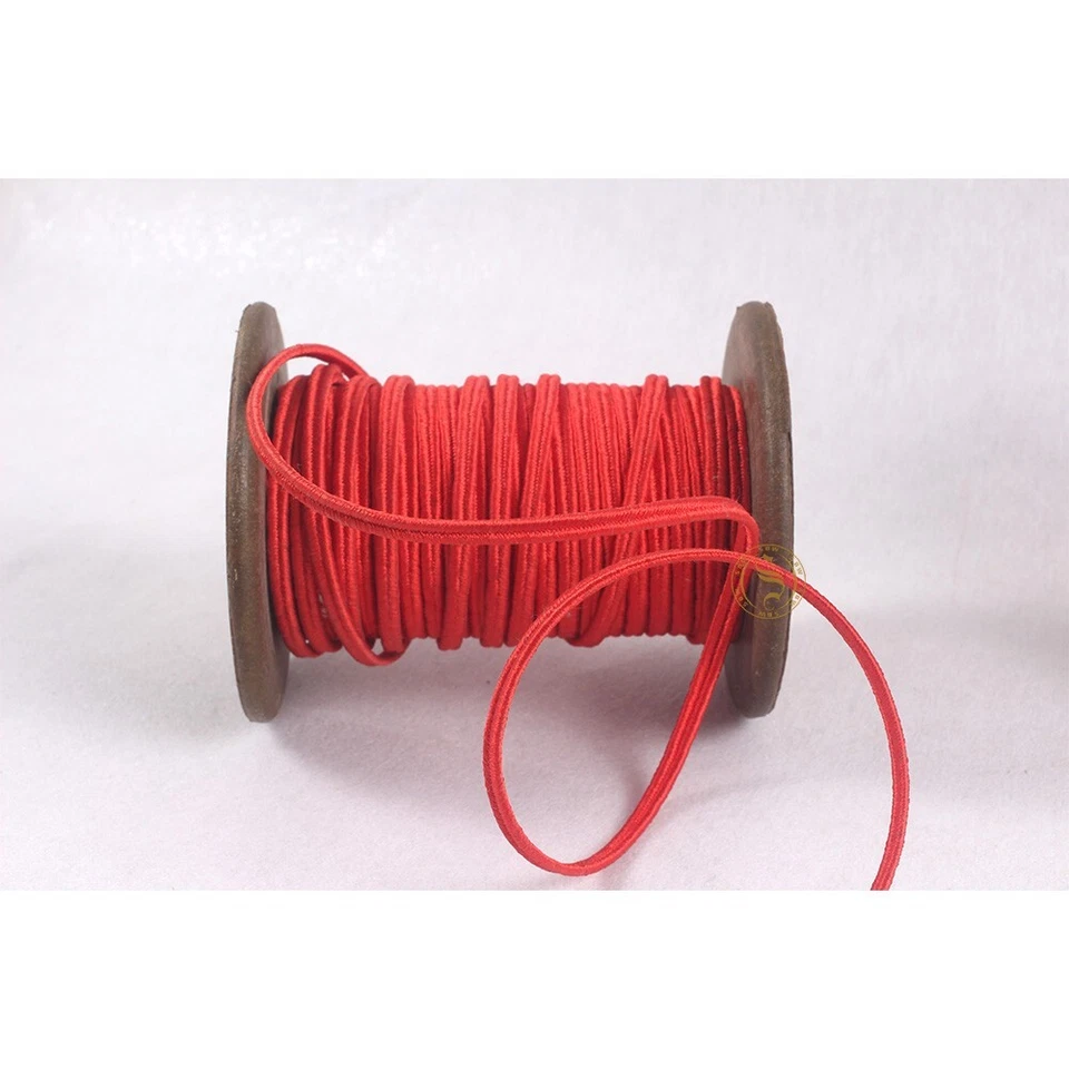 Paquete de 100 metros trenza roja Rusia de 4 mm (cordón soutache) para disfraces militares Foto 2 de 4