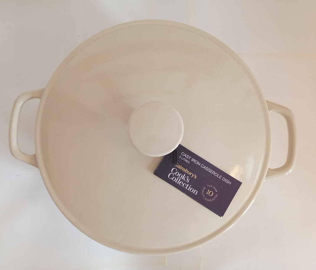 Sainsbury's Cast Iron Casserole Dish, 5L eBay