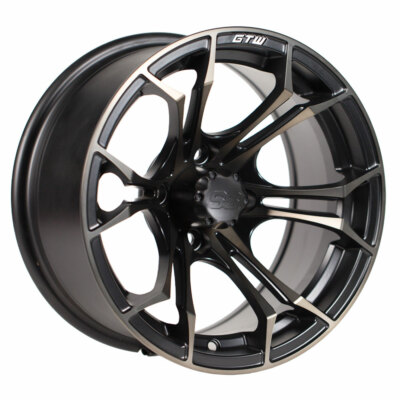 GTW Spyder Bronze/Black Golf Cart 12x7 Wheel |4x4 Bolt 3:4 offset