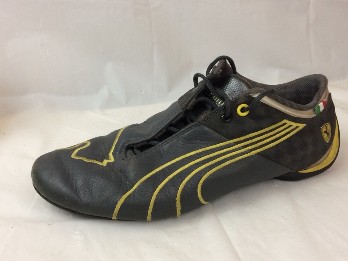Puma Future Cat Mens 7 M EU 39 Gray Yellow Leather Running Puma Future Cat Mens 7 M EU 39 Gray Yellow Leather Running