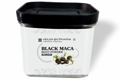 Heilen Biopharm Schwarz Maca Wurzel Pulver Packung 100gm