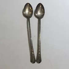 WM Rogers Mfg Co IS 2 Stir Spoons 7.75” Replacement Or Add On Pieces