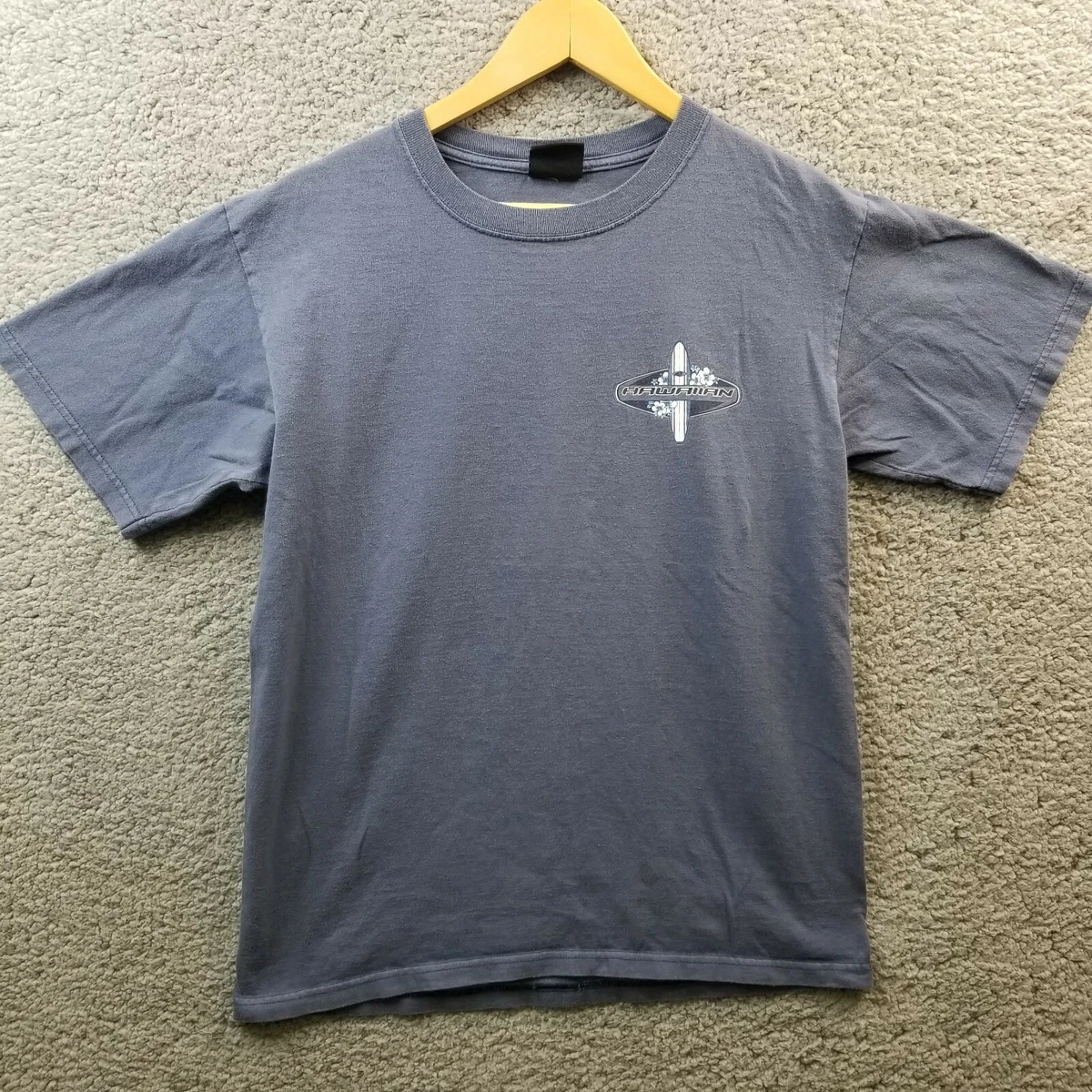 Performance Surfwear T Shirt Mens Medium Hawaiian Front Back Logos