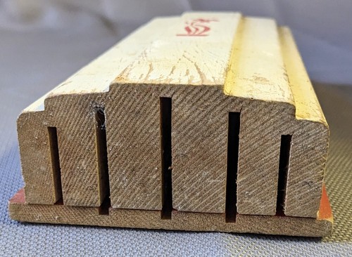 Primitive rustikale antike Holz Wand 2x4x10" Küche Messer Block Halter Bauernhaus - Bild 3 von 9