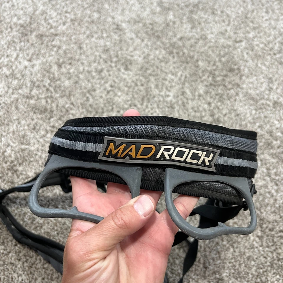 Mad Rock Climbing Sit Harness Mars Large Black Gray EN12277 Type C Sit Harness - Image 2 of 4