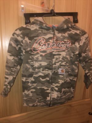 Carhartt Full Zip Camo Hoodie Youth Size