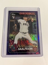 2024 Topps Series 2 Andrew Saalfrank Rookie Purple Foilboard /799 #406
