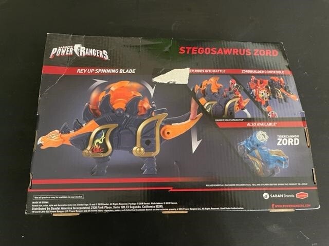 New Saban&rsquo;s Power Rangers Stegosawrus Zord Action Figure - Fast