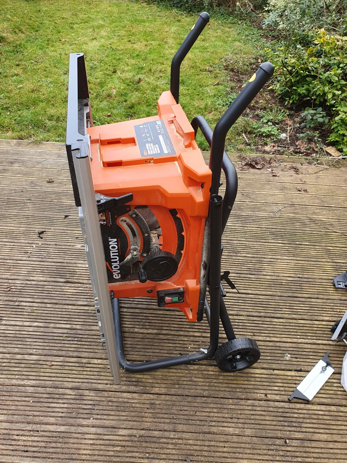 Evolution R255PTS 255mm Electric Table Saw 230V Mitre Angled Rip