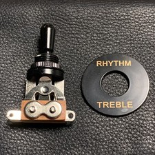 USA Seller Black 3Way Toggle Switch Black Tip Plate for Gibson LesPaul Epiphone