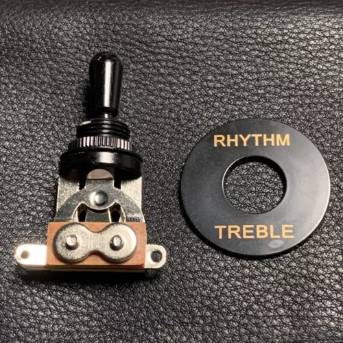 USA Seller Black 3Way Toggle Switch Black Tip Plate for Gibson LesPaul Epiphone