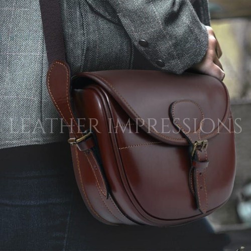 NEW REAL LEATHER CARTRIDGE BAG SHOOTING HUNTING SHELL BAG FINEST