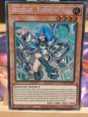 Argostars - Ruhmreiche Adra SUDA-DE010 Secret Rare Deutsch NM YUGIOH