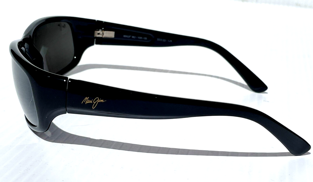 NEW Maui Jim STINGRAY Gloss Black POLARIZED Grey GLASS Lens NEW Maui Jim STINGRAY Gloss Black POLARIZED Grey GLASS Lens
