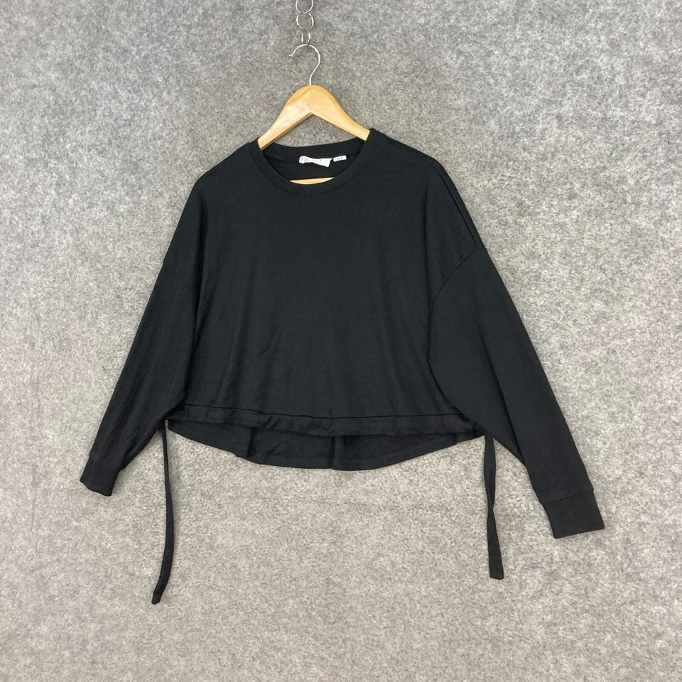 Top Wish Mujer Talla 6 Negro Manga Larga Cuello Redondo Suelto 22533 Foto 2 de 4