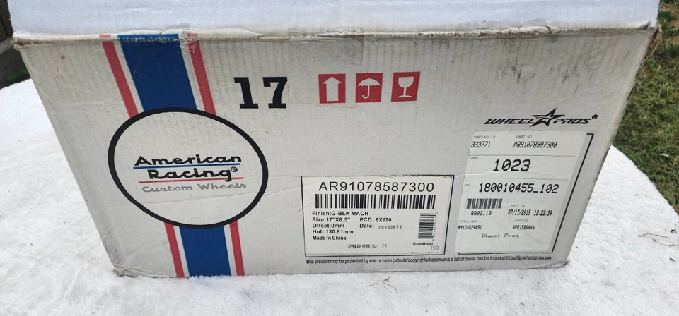 American Racing AR91078587300  Wheel 17"x8.5" Machined 8X170 8 Lug One Wheel - Image 2 of 2