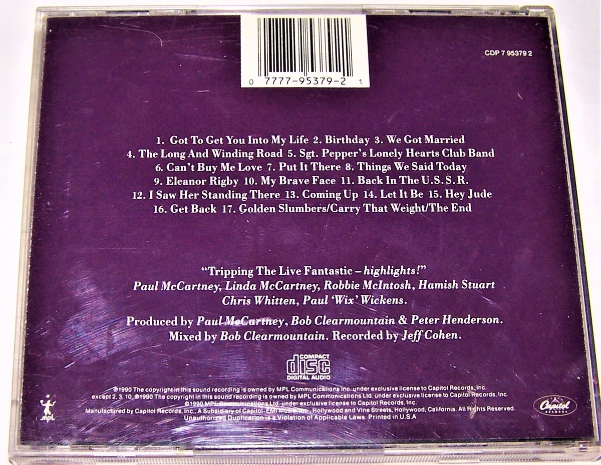Paul McCartney - Tripping the Live Fantastic Highlights! Music CD 