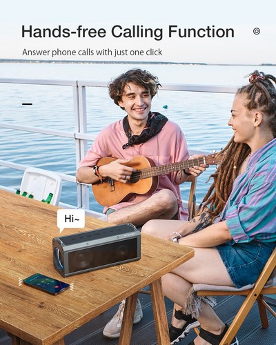 Altoparlanti Bluetooth Sistema di Altoparlanti Wireless Portatile con Luci Led Aux USB - Foto 4 di 19