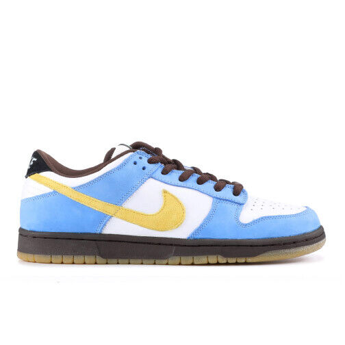 nike sb dunks checkered blue yellow