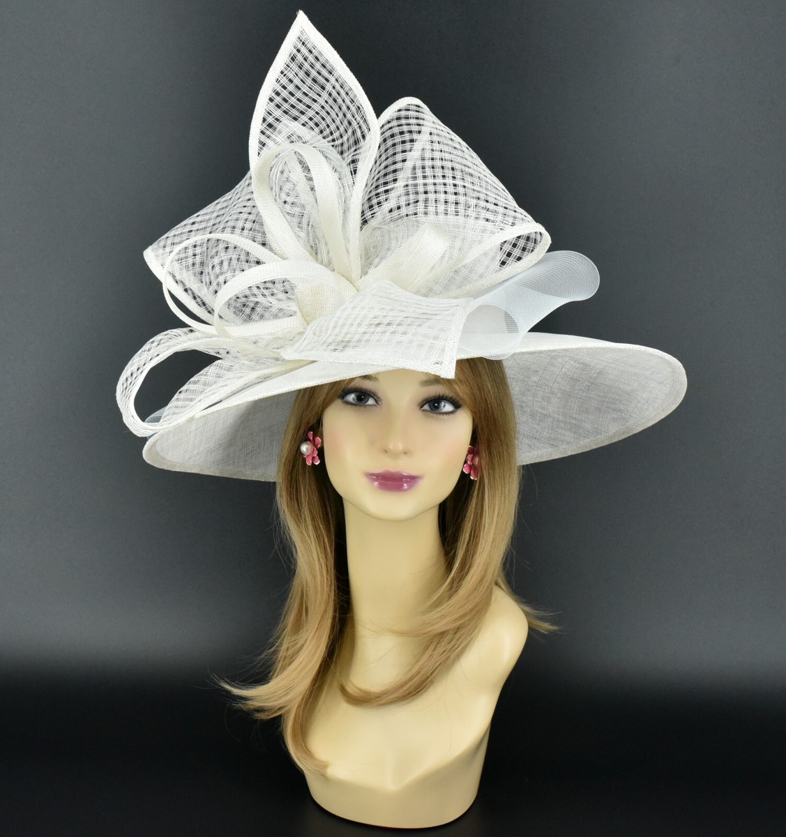 M22021( White )Kentucky Derby Church Wedding Tea Party Wide  display picture 1
