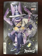 Fantastic Four #28 * 2025 Marvel Peach Momoko Rivals Variant NM * Jeff & Galacta