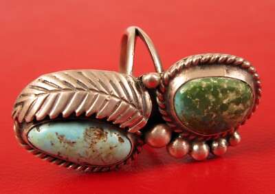 SILVER925 INDIAN TURQUOISE RING/シルバー/リング Native American BI Sterling Silver Turquoise Ring 925 Sz: 6