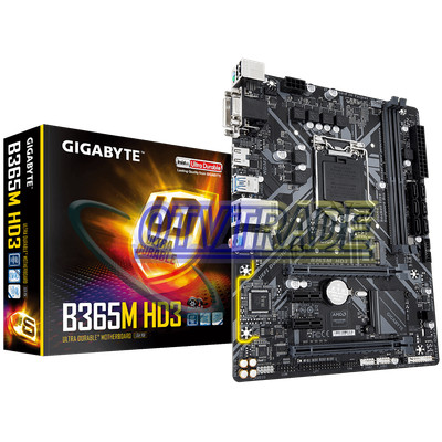 Gigabyte B365M HD3 Motherboard CPU i3 i5 i7 LGA1151 Intel DDR4 DVI VGA M.2