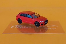 Brekina PCX 870558 Audi A3 (8Y) 4-Türig Bj. 2022, rot 1:87 NEU Modellauto