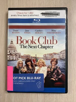 BOOK CLUB NEXT CHAPTER BLU-RAY 2023 PLAYS GREAT JANE FONDA DIANE KEATON CANDACE