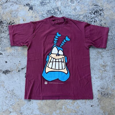 Vintage 1993 The Tick Cartoon Promo Tee T-Shirt fits M/L Fox Kids