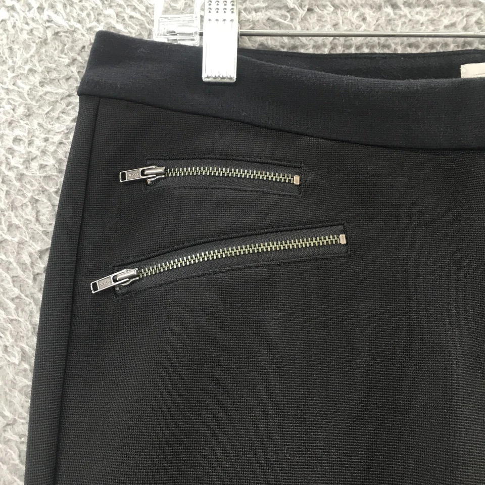 Pantalón de vestir halógeno para mujer 10 (real 33x29,5) negro tiro medio cremallera mosca Foto 4 de 4