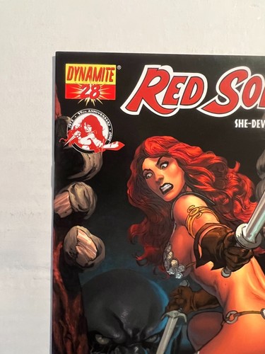 RED SONJA #28 RED SONJA #4 HOMAGE MEL RUBI COVER ART DYNAMITE ENTERTAINMENT 2007 - Picture 3 of 6
