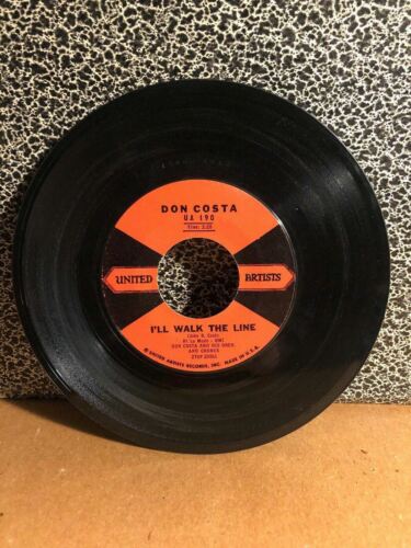 Don Costa 45 RPM 7"" Single United Artists Records ""I'll Walk The Line"" (J133) - Bild 1 von 4