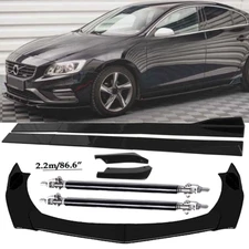 Front Bumper Lip Spoiler Splitter Car Body Kits Rear For Volvo S40 S60 V40 V60 V