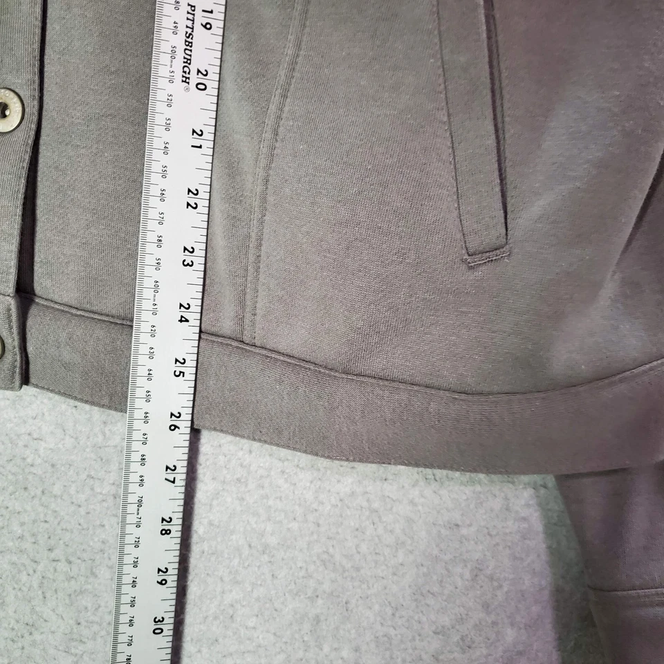 Torrid Women Jacket 2 Gray Trucker Shacket Pockets Long Sleeve Collar - Image 2 of 4