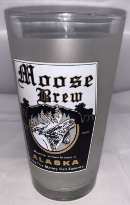 Moose Brew Frosted Pint Glass