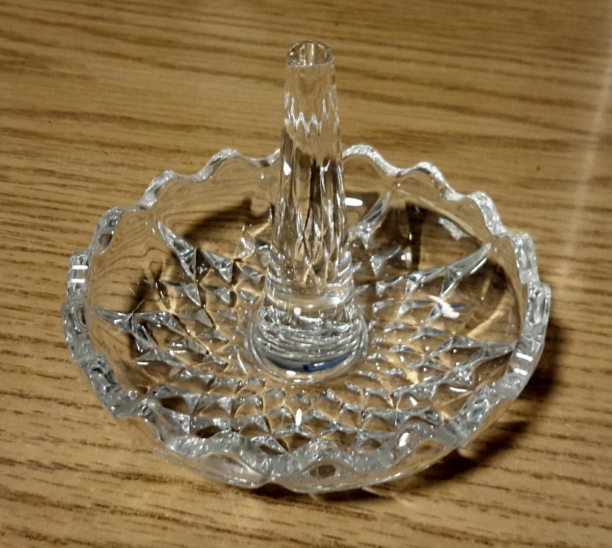 Cut glass ring holder sale