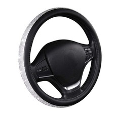 Coprivolante Auto Universale in Pelle con Strass Bling Copertura Volante in Fibr - Miniatura 8