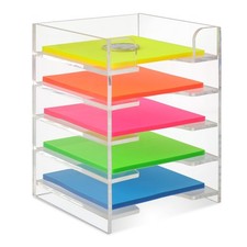 3x3 Inch Acrylic Sticky Note Holder For Desk Colorful Sticky Notes Holder Pos...