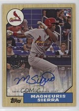 2017 Topps Update 1987 Rookies and Trades Magneuris Sierra #87A-MS Auto 14o6