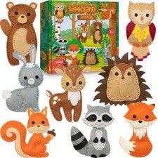 Craftorama Sewing Kit for Kids, Fun and Educational Animal Craft Set for Boys an