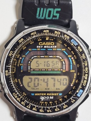 Rare Vintage Casio Sky Walker DW-401 Men's Digital Sports Watch