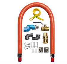 1675kit48 Safety System Kit with 2 Elbows, 3/4 NPT Quick Disconnect, 48 Gas Li
