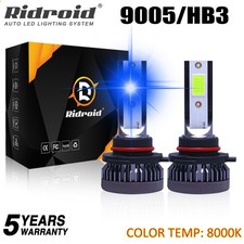 2x 9005hb3 Led Headlight Kit Combo Bulbs 8000k High Beam Super Bright Ice Blue 2x 9005hb3 Led Headlight Kit Combo Bulbs 8000k High Beam Super Bright Ice Blue