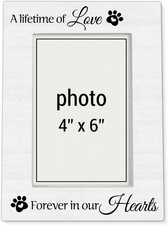 Pet Memorial Picture Frame, Dog Memorial Gifts for Loss of Dog