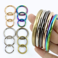 5/10Pcs Metal O Ring Buckle 15/19/25/32/38/50mm Bag Strap Dog Collar Belt DIY