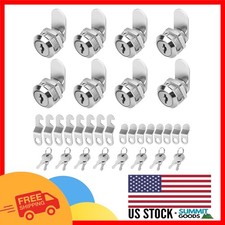 Versatile 5/8" Cam Locks Set - 8 Pack Keyed Alike for Secure Storage Solutions